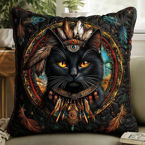 Native Black Cat CW1201022CL Quilt Pillow Case