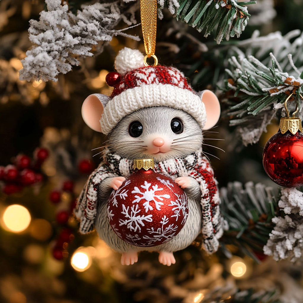 Cozy Mouse CW1511058CL Christmas Ornament