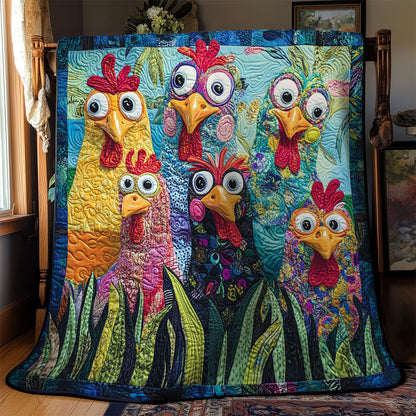 Crazy Chicken Funny WN2602040CL Quilt