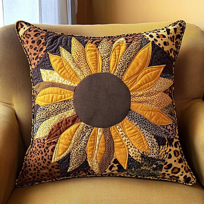 Golden Leopard Sunflower WN0404005CL Quilt Pillow Case