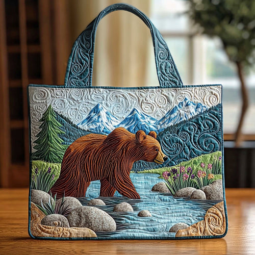 Strolling Bear QA1012030CL Quilted Tote Bag