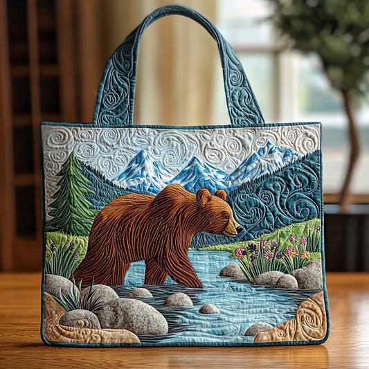 Strolling Bear QA1012030CL Quilted Tote Bag
