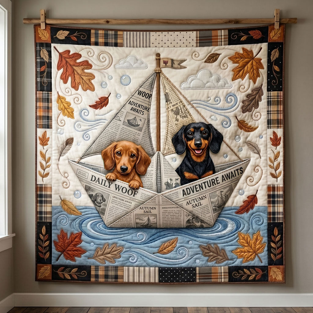 Paper Boat Puppy Adventure WN0406009CL Quilt