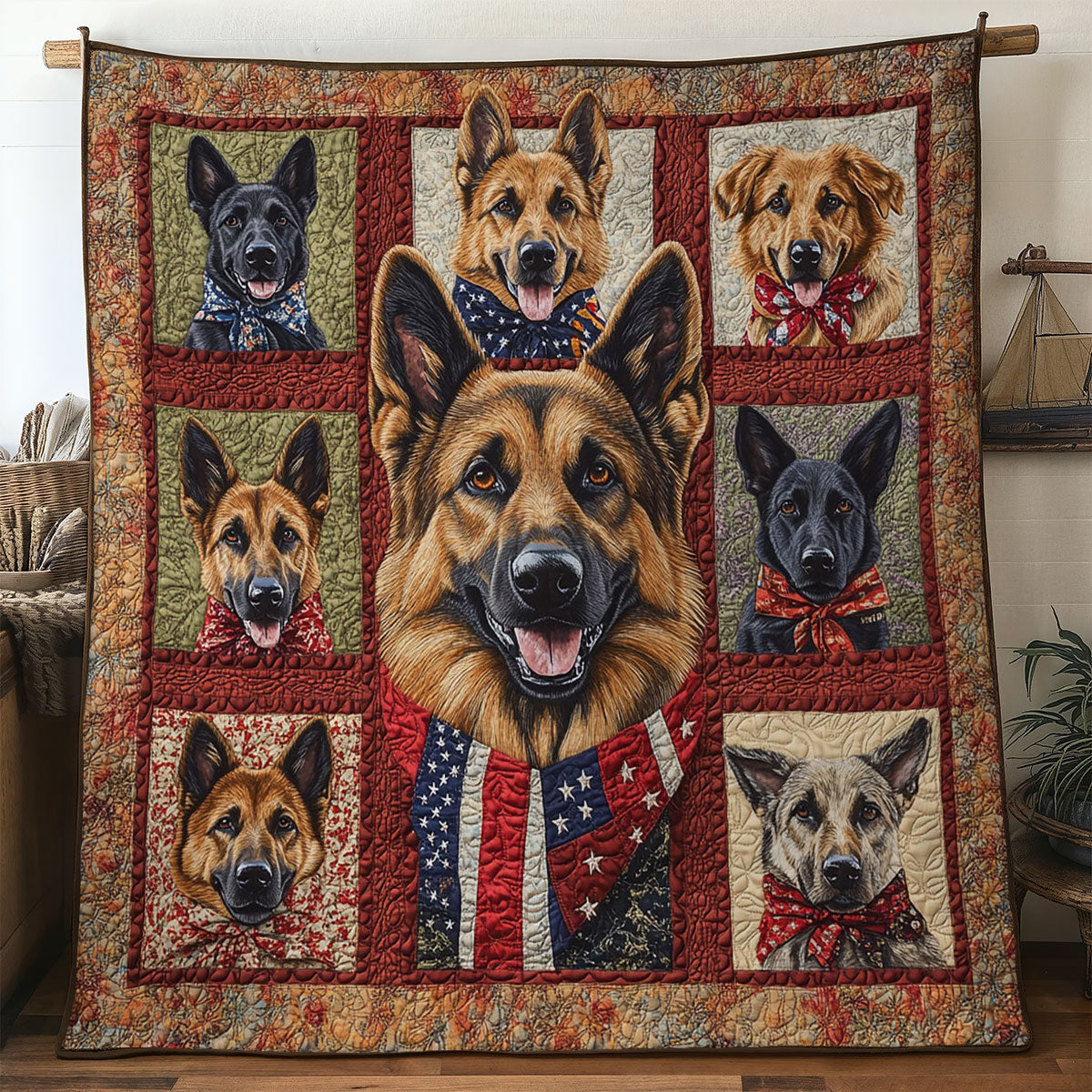 German Shepherd Legacy WN1006046CL Quilt