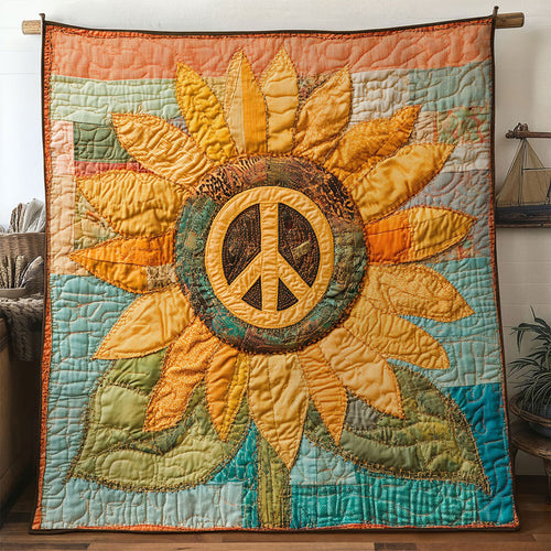 Peace Sunflower WN0901057CL Quilt