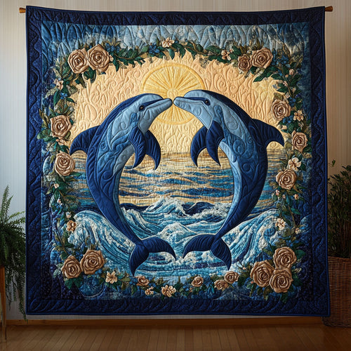 Dolphin Romance CW0701028CL Quilt
