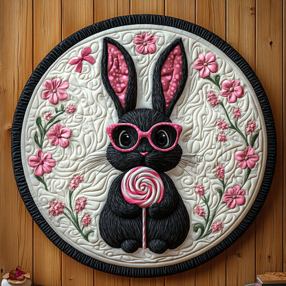 Soft Petals Bunny KL1301018CL Quilted Round Mat