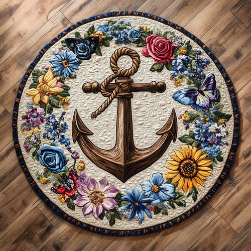 Anchor Kiss WN0407012CL Quilted Round Mat