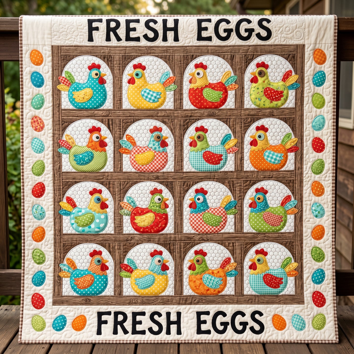 Fresh Eggs XR1305005CL Quilt