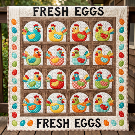 Fresh Eggs XR1305005CL Quilt