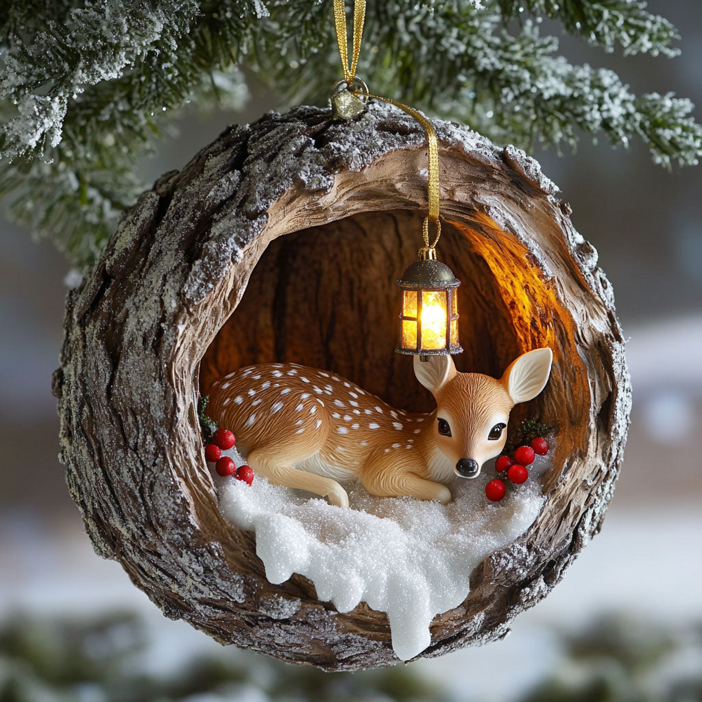 Woodland Fawn CP0312221CL Christmas Ornament