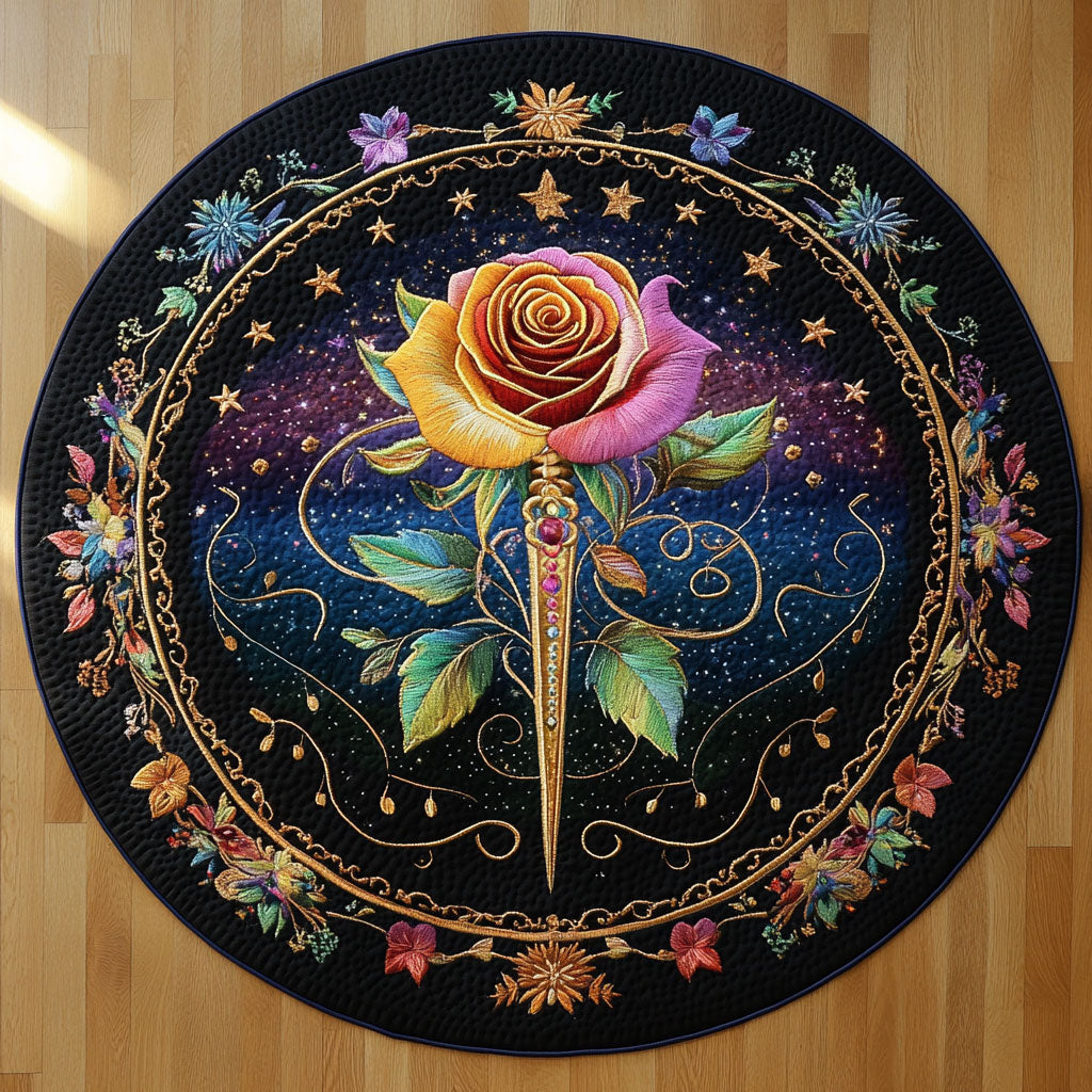 Mystic Rose WN2708045CL Quilted Round Mat