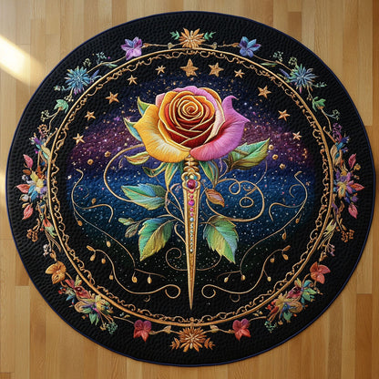Mystic Rose WN2708045CL Quilted Round Mat