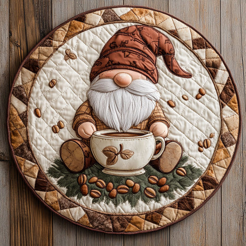 Sleepy Gnome Roast WN0807084CL Quilted Round Mat