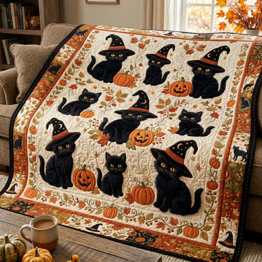 Witch Kitten Patchwork WN0705031CL Quilt