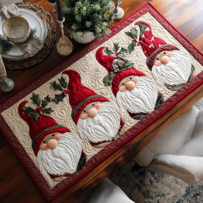 Merry Little Gnomes XR1211029CL Quilted Table Runner