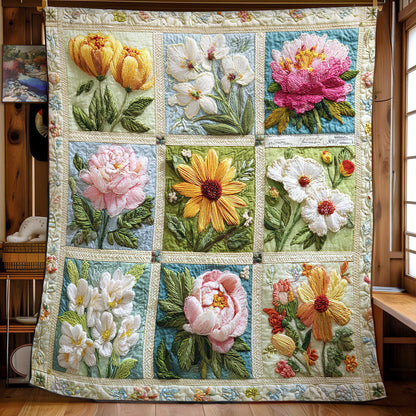 Blooming Garden Whisper CW1301075CL Quilt
