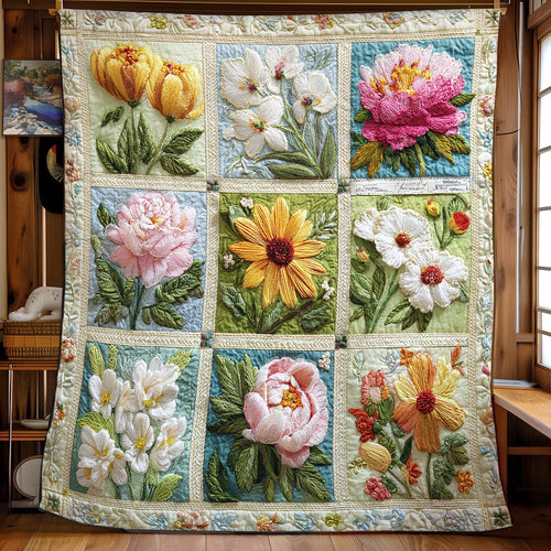 Blooming Garden Whisper CW1301075CL Quilt