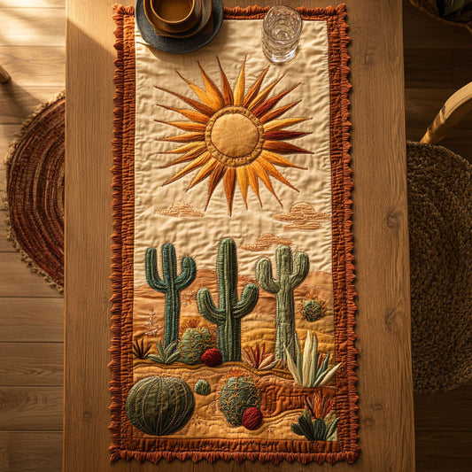 Cactus Flame WN1106011CL Quilted Table Runner