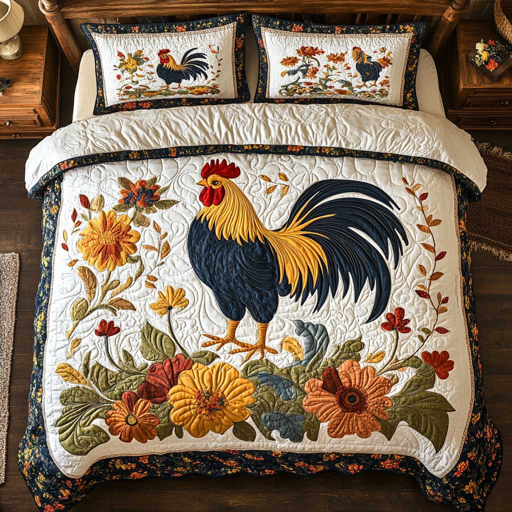 Rooster Spring Garden WP1501039CL Duvet Cover Set