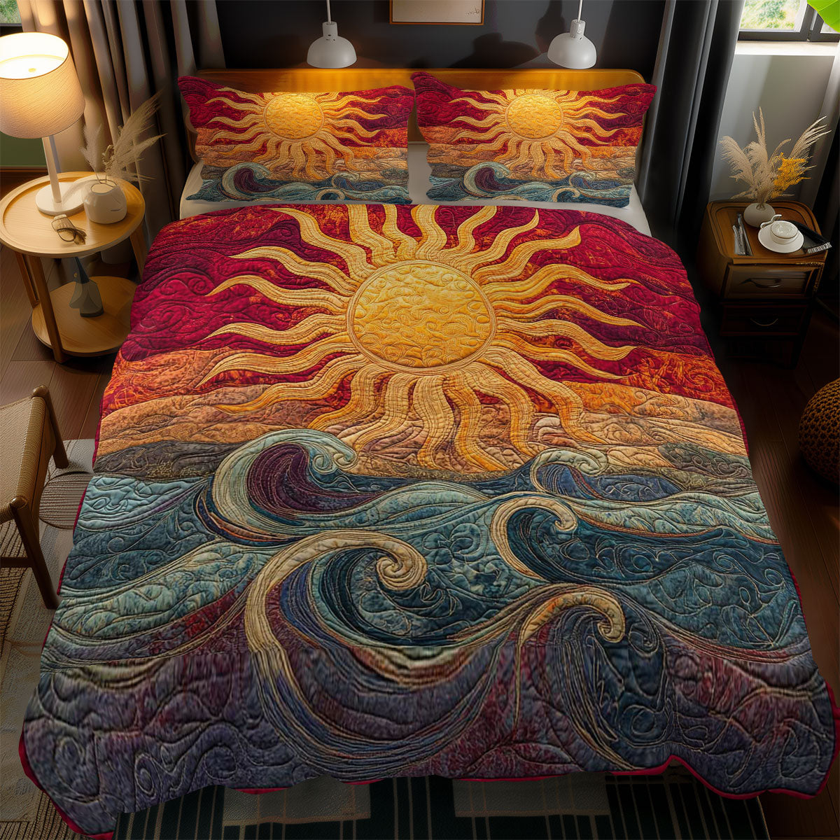 Sunrise Waves WN1203125CL Duvet Cover Set