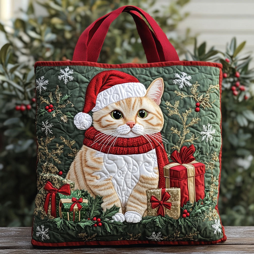 Christmas Paws CP3010014CL Quilted Tote Bag
