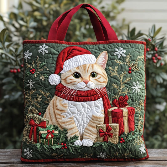 Christmas Paws CP3010014CL Quilted Tote Bag