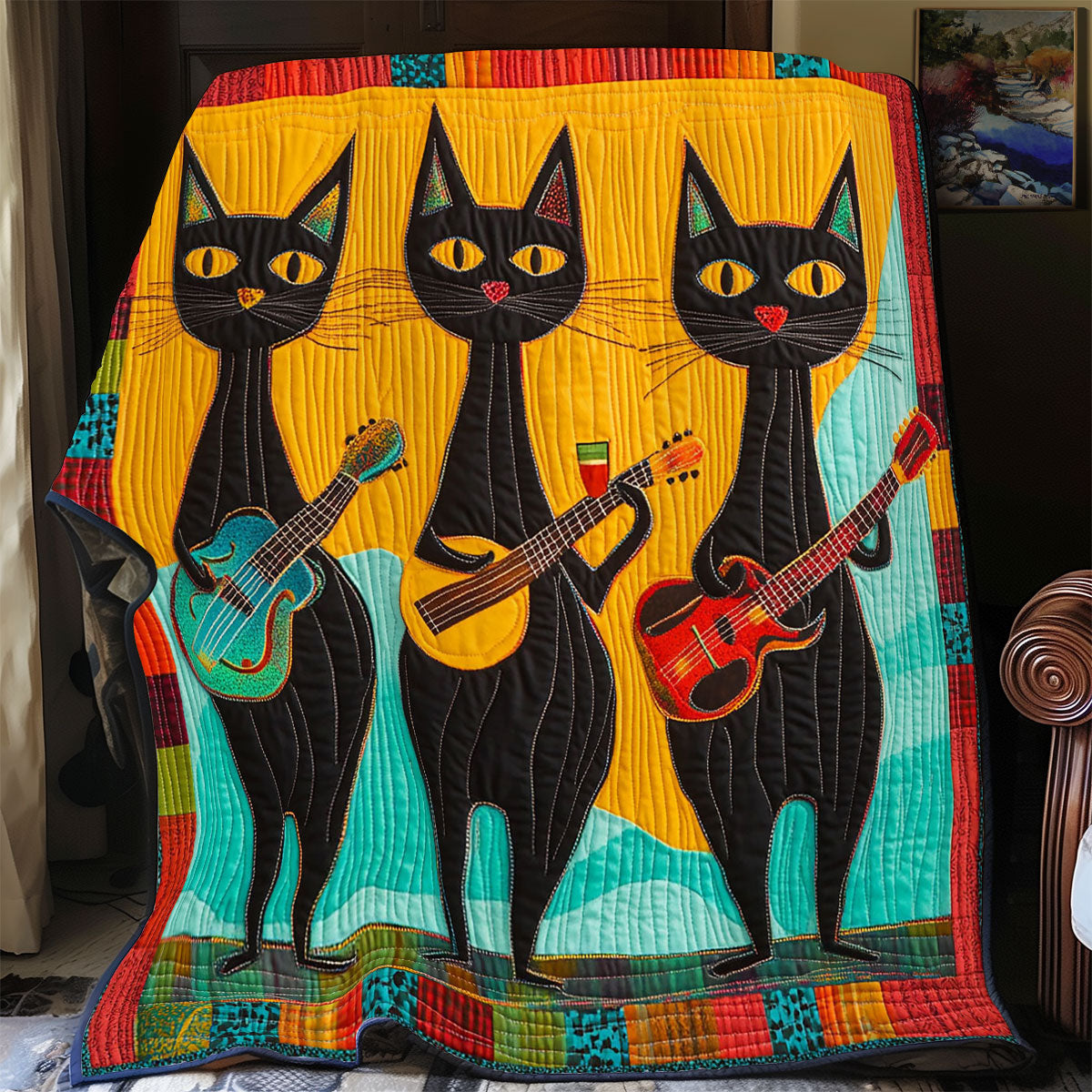 Midnight Meow CP0701014CL Quilt