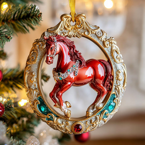 Jewel Horse CW0912027CL Christmas Ornament