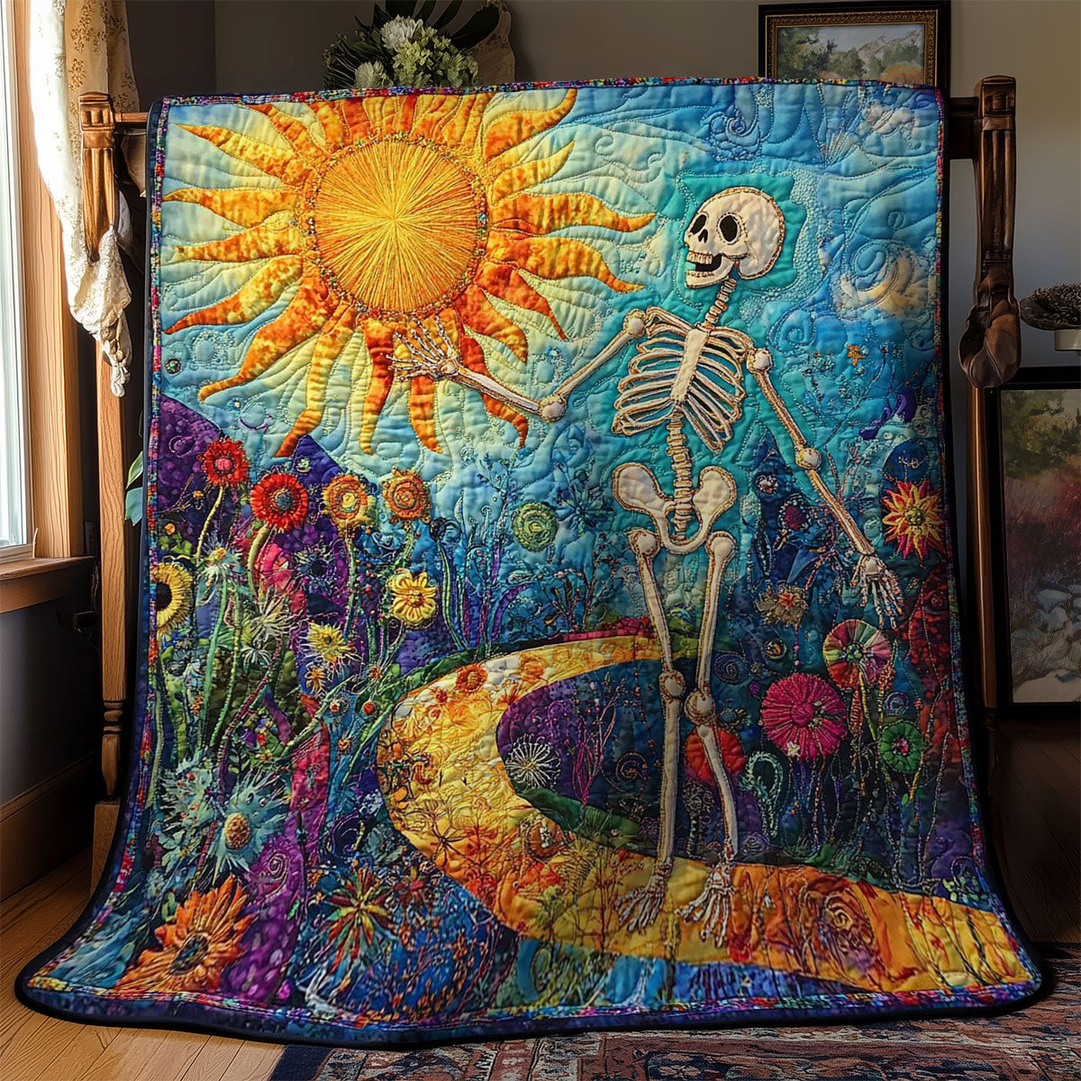 Boho Spirit Skeleton WN1003069CL Quilt