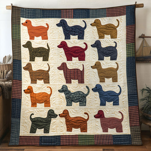 Playful Dachshund WN0601065CL Quilt