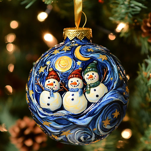 Cozy Shine Snowman WN0511018CL Christmas Ornament