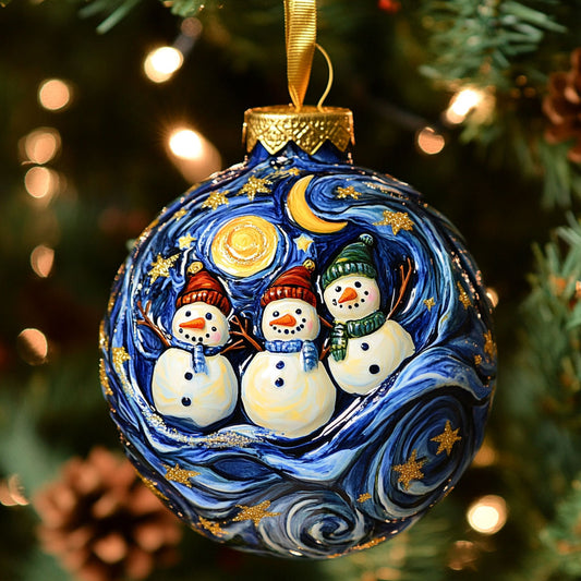 Cozy Shine Snowman WN0511018CL Christmas Ornament