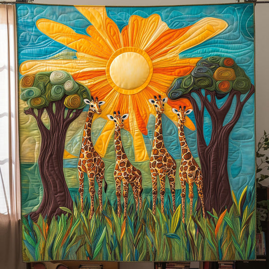 Giraffe Meadow March WJ2907023CL Quilt