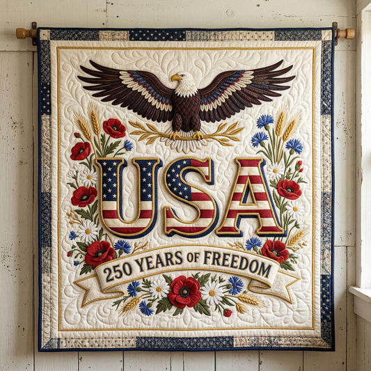 Patriotic Roses USA Blanket WN0904038CL Quilt