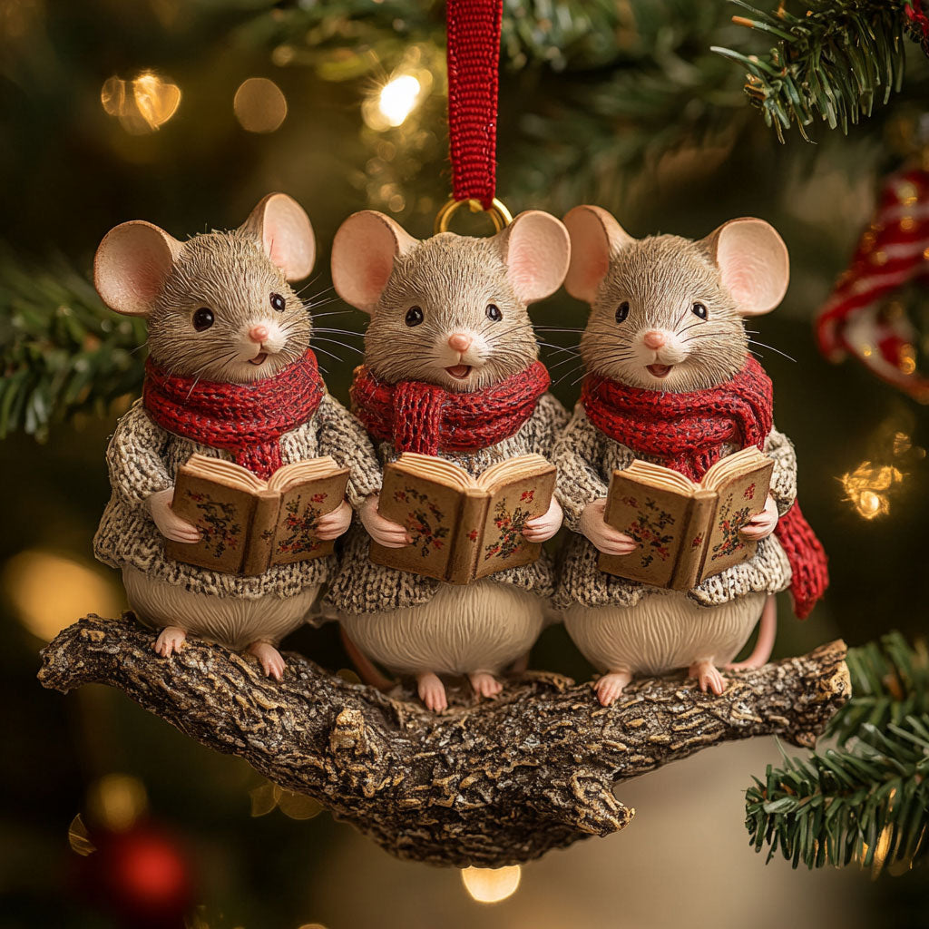 Cozy Harmony Mouse WN1311023CL Christmas Ornament