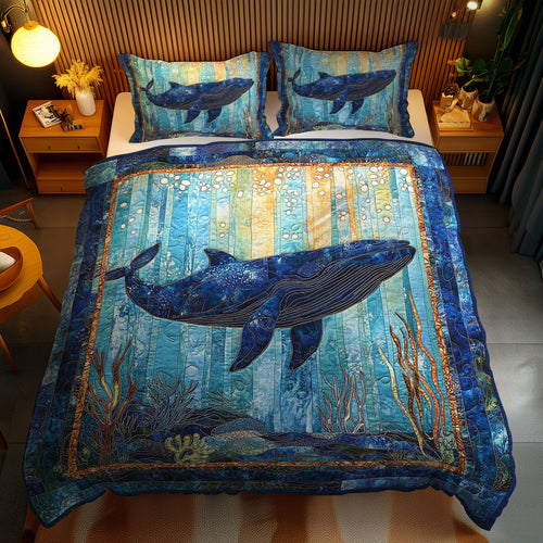 Blue Whales Symphony WN0803077CL Duvet Cover Set