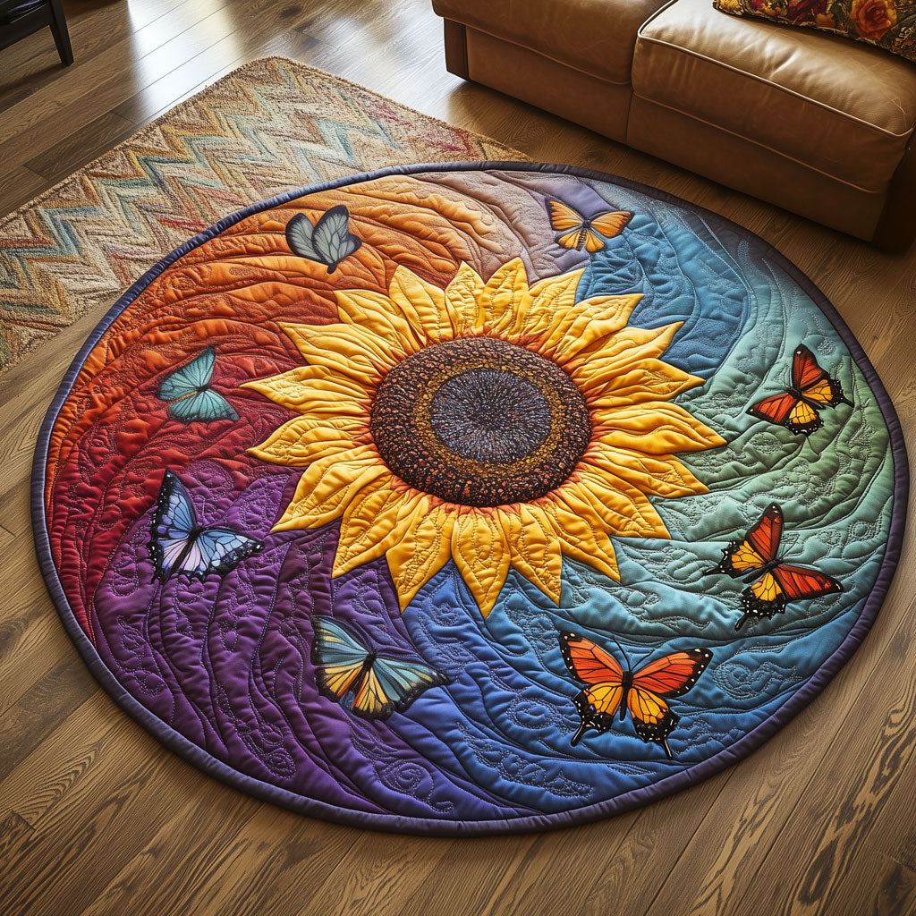 Chromatic Wings LT1510014CL Quilted Round Mat