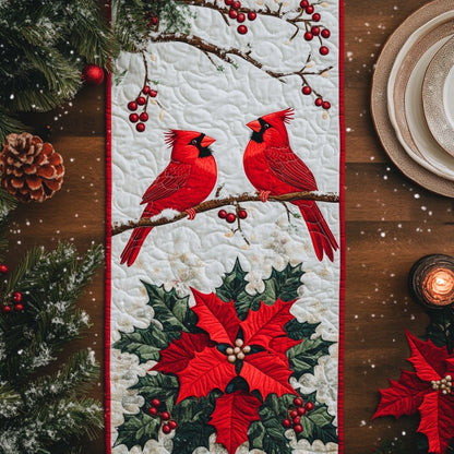 Love Cardinal XR1809004CL Quilted Table Runner