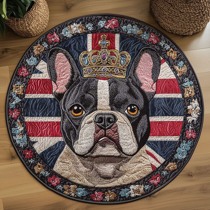 French Bulldog Heirloom WN1205039CL Quilted Round Mat