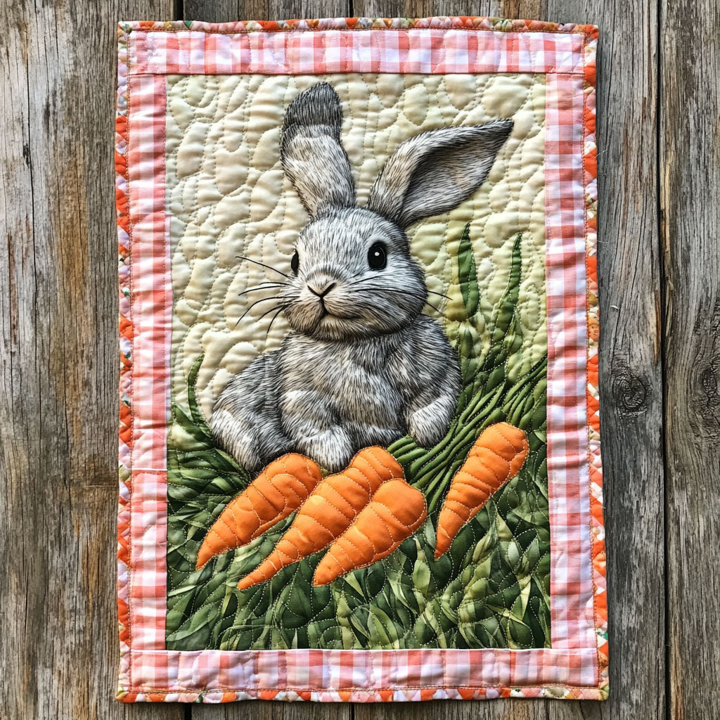 Rustic Bunny Delight WJ0605025CL Quilted Table Runner