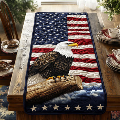Patriotic Eagle WJ1006035CL Quilted Table Runner