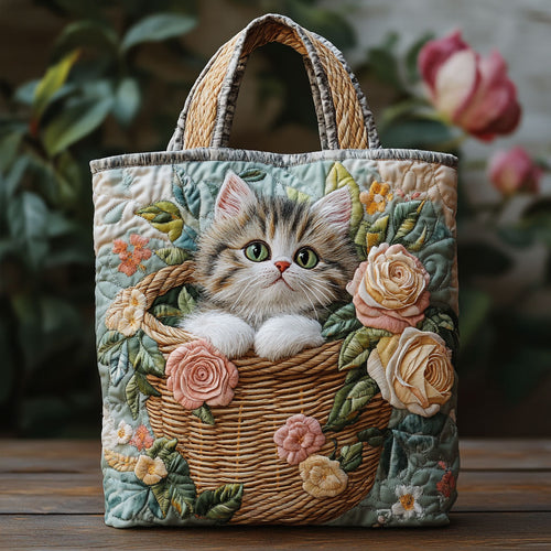 Forest Cat CP0312035CL Quilted Tote Bag