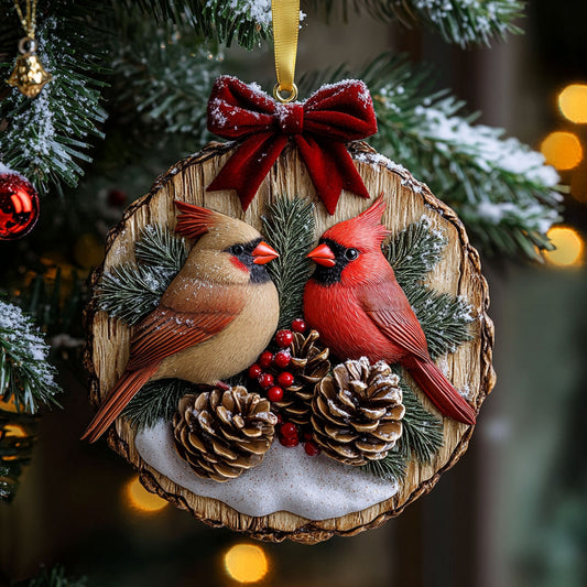 Loving Cardinal WN2110071CL Christmas Ornament