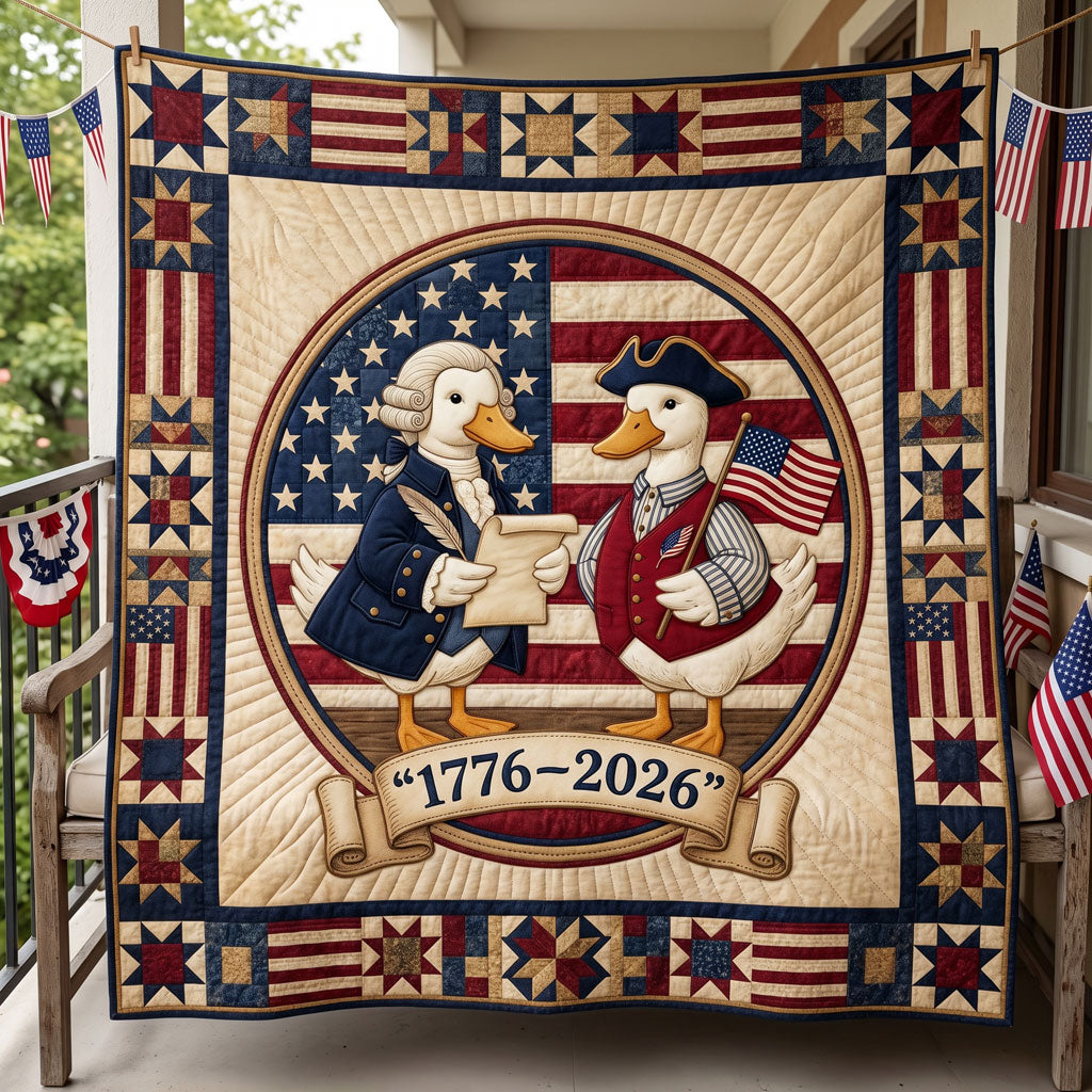 1776 Patriotic Duck Declaration WN1304001CL Quilt
