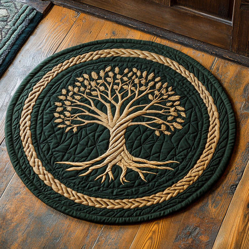 Elderwood Emblem CP2807017CL Quilted Round Mat