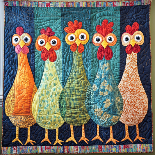 Chickens XR0801004CL Quilt
