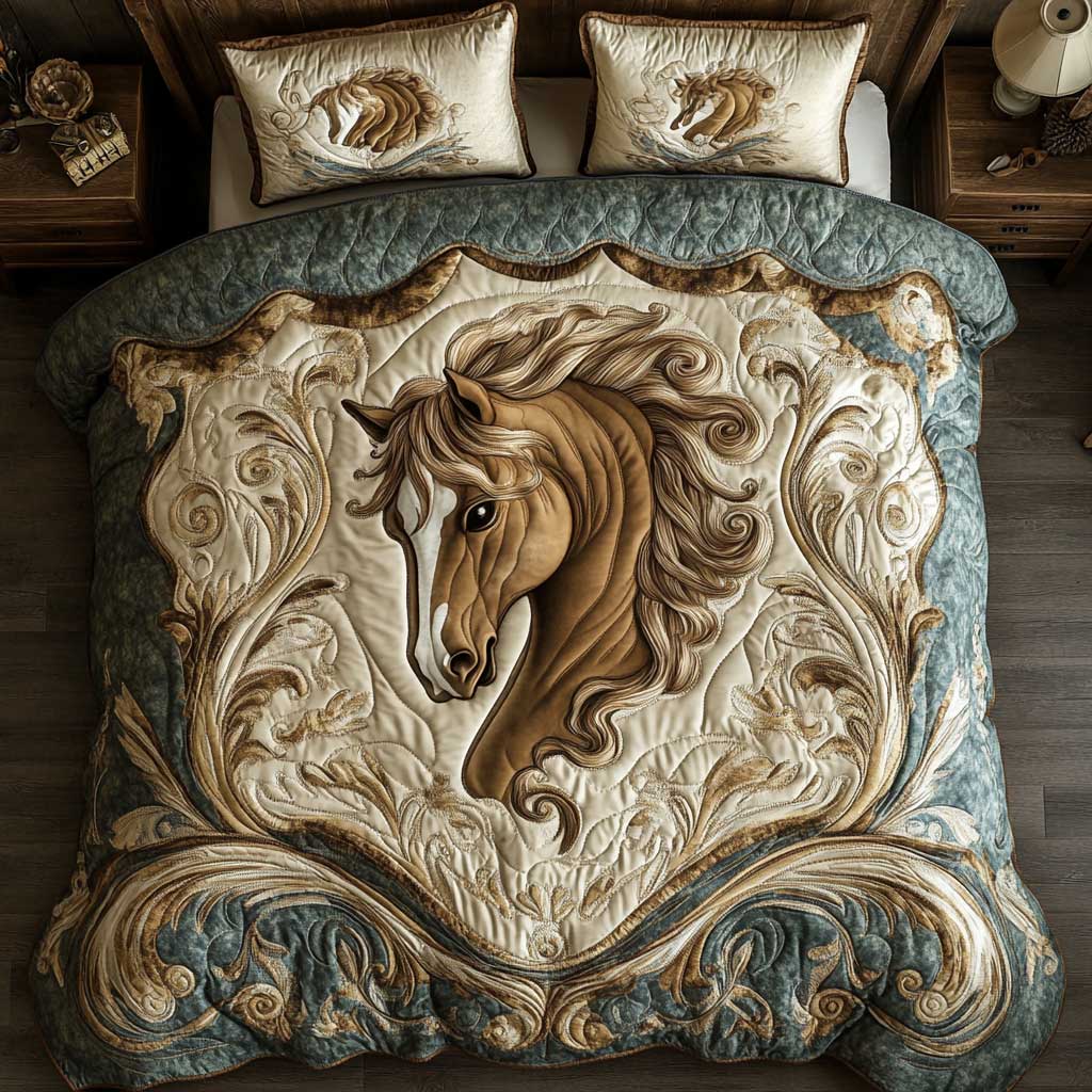 Horse Vintage WP2101034CL Duvet Cover Set