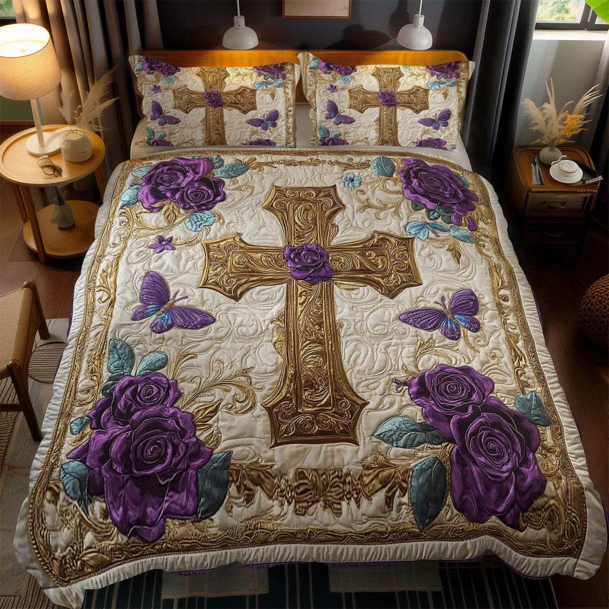 Faithful Cross WN1202067CL Duvet Cover Set