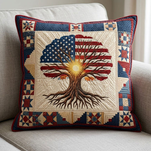 USA 250 Tree Of Freedom Heritage WN1604027CL Quilt Pillow Case